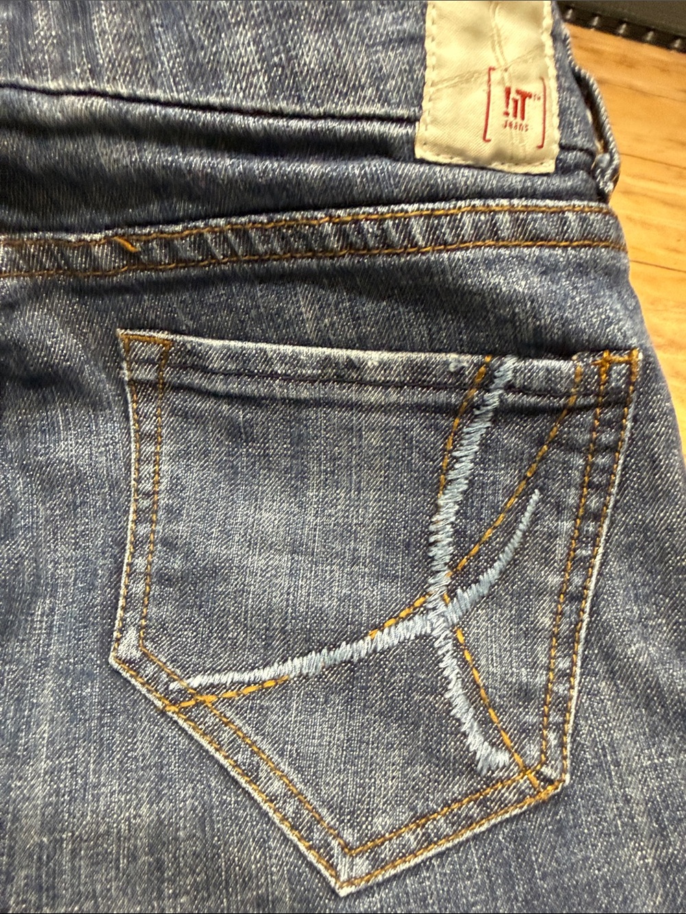 !it jeans Women's Mid-Length Denim Bermuda Shorts — Dark Blue - Picture 8 of 9